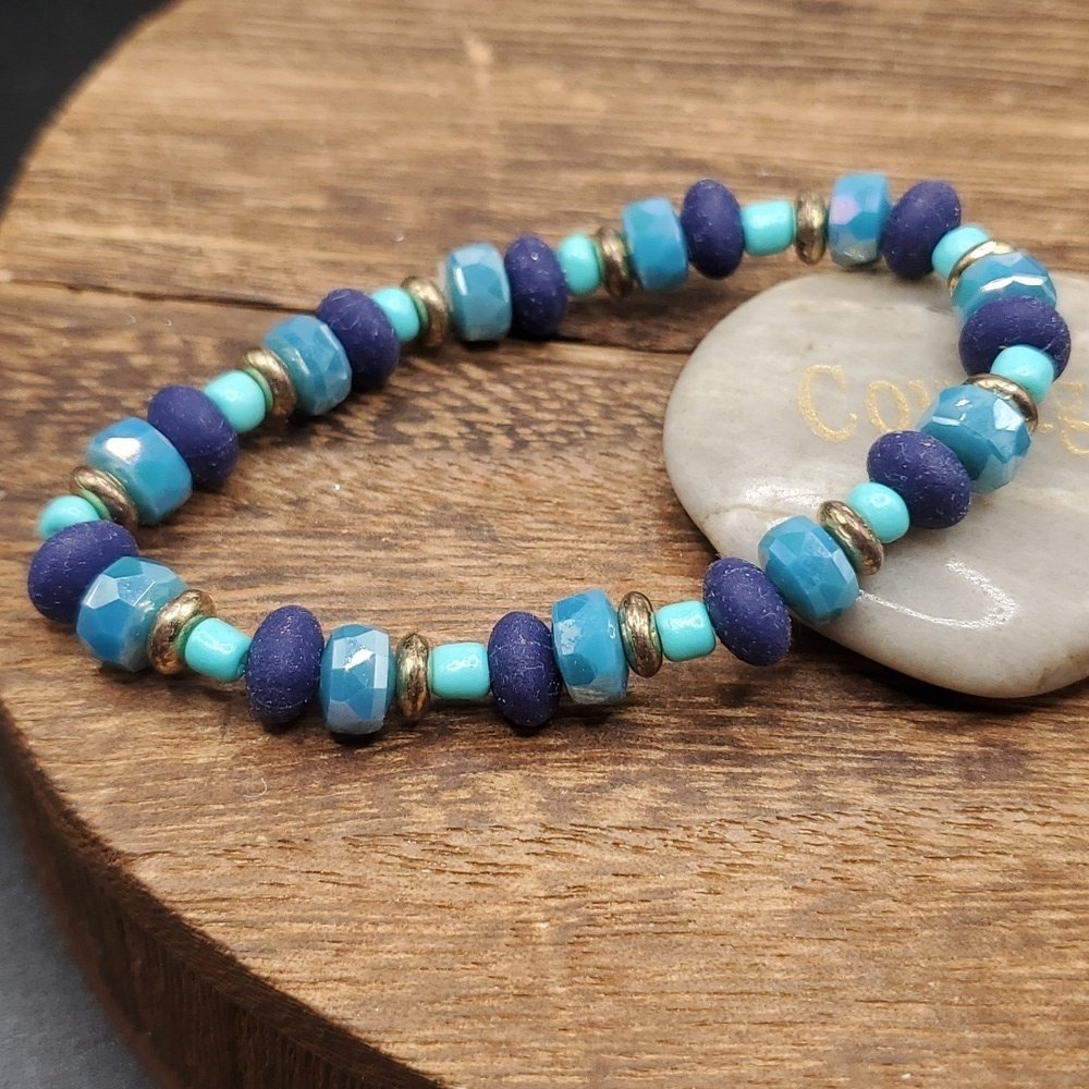 Musical melody blue bracelet B3110